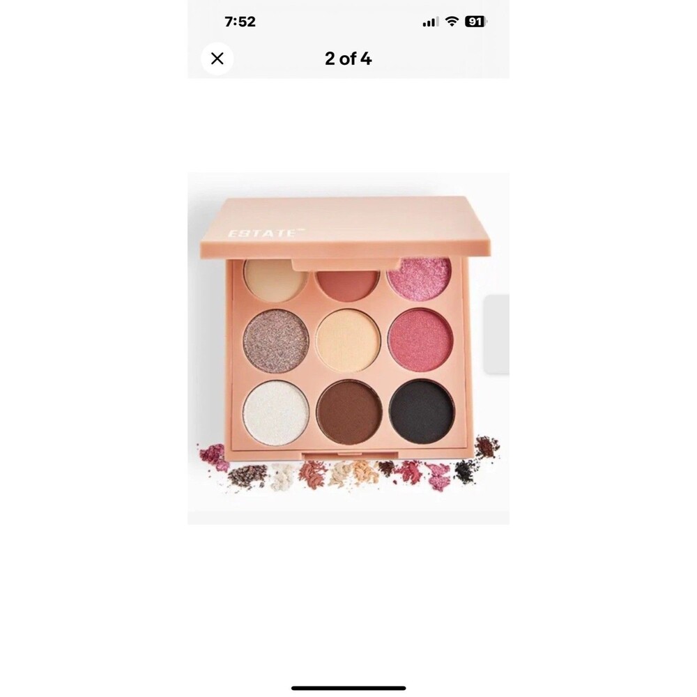 ESTATE COSMETICS Rose Rendezvous Eyeshadow Palette 6.0g Full Size NIB Pink